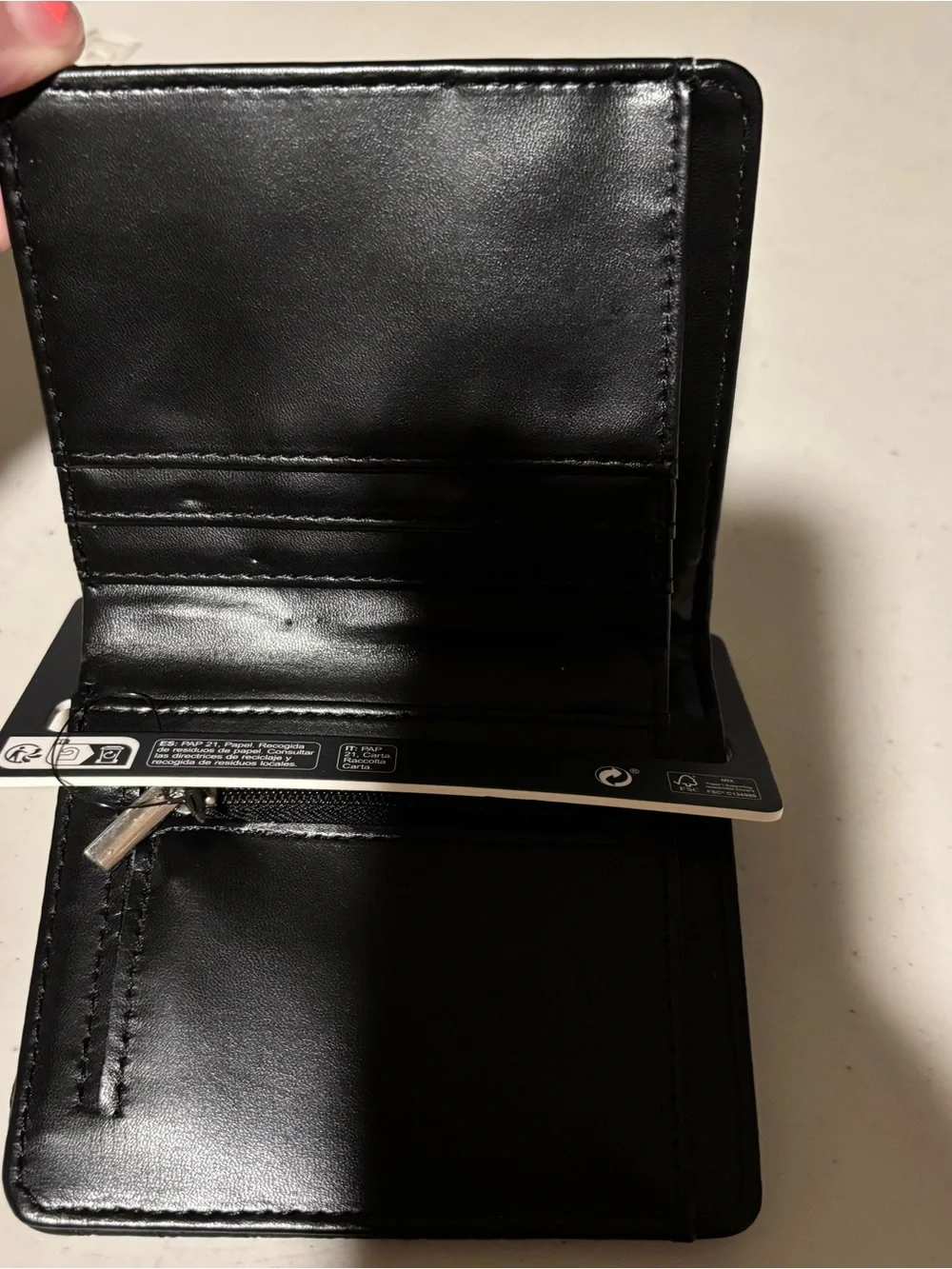 Primark Black Woven Cardholder. New
